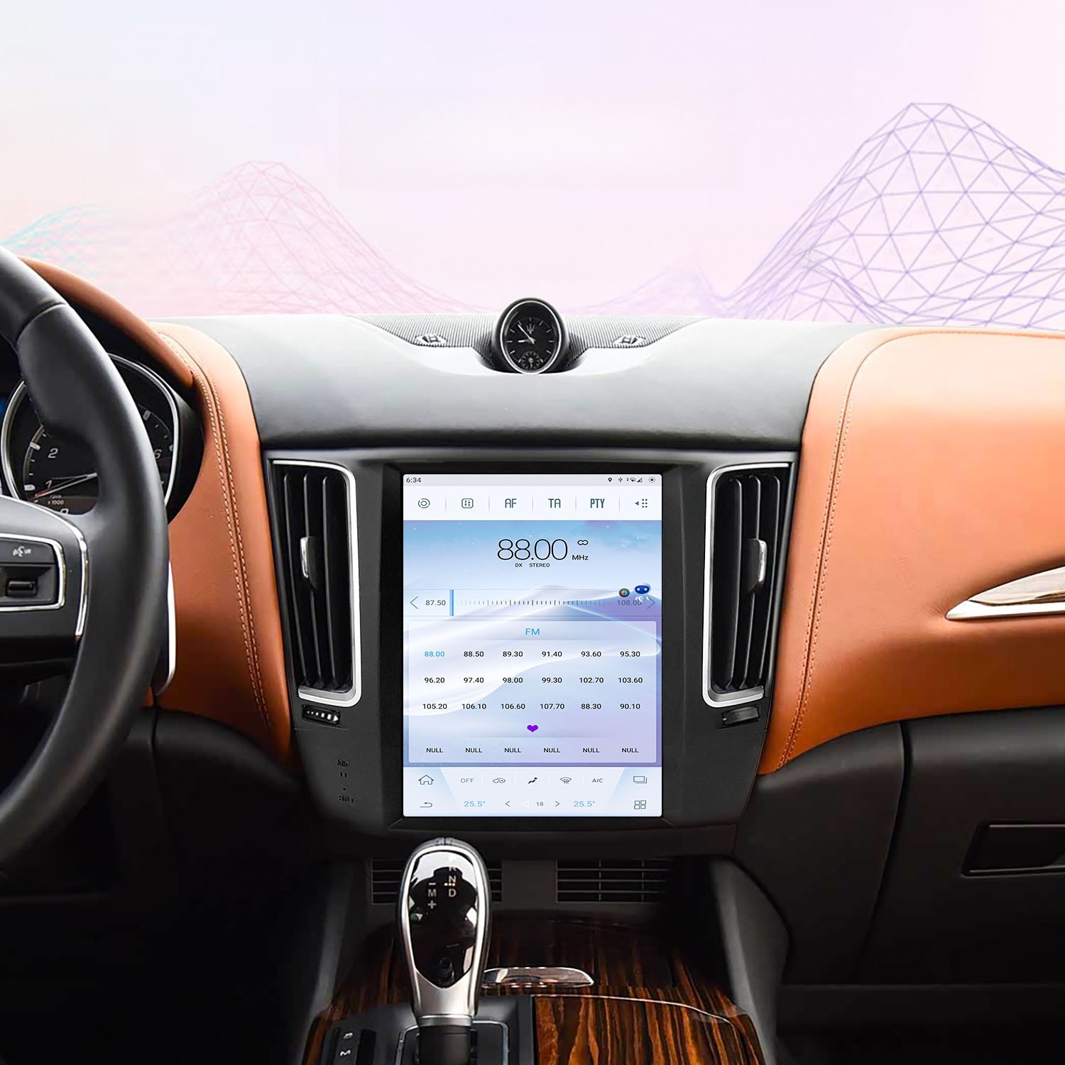 10.4″ Tesla Vertical Screen Car Navi GPS Radio For Maserati Levante 2015-2021