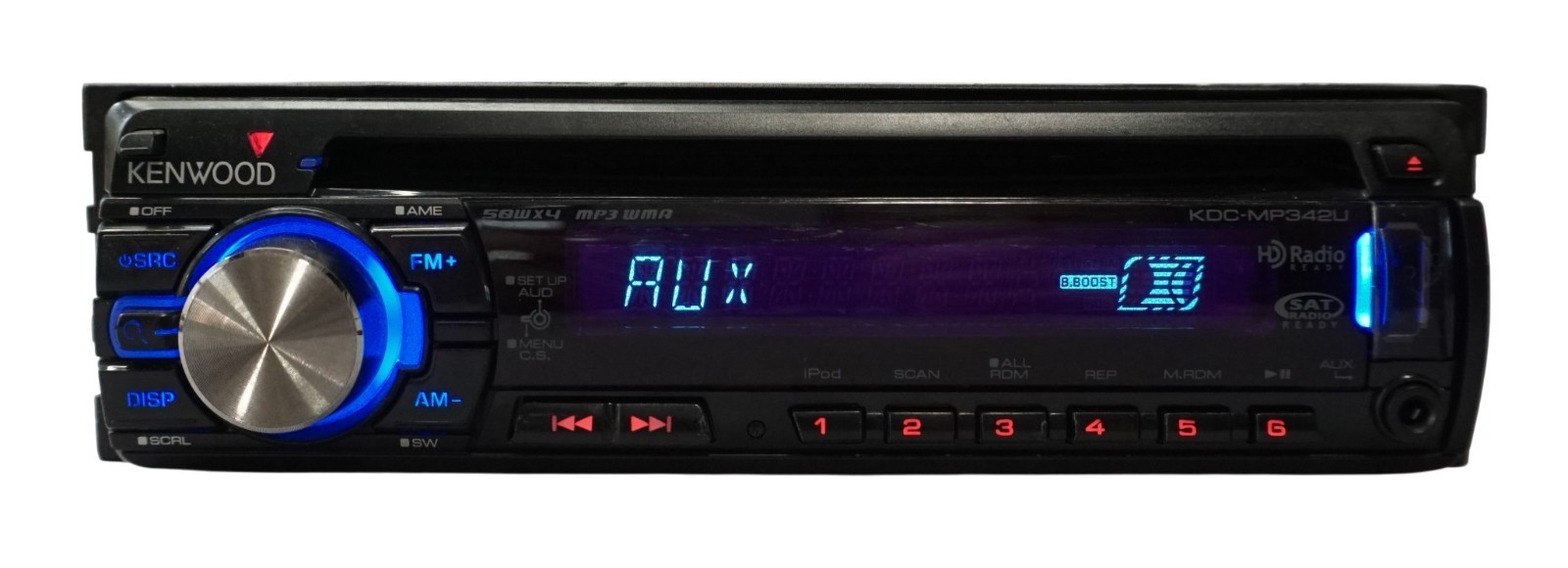 Kenwood KDC-MP342U CD MP3 WMA Car Stereo Receiver USB AUX Remote Tested