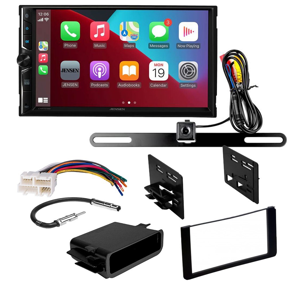 Jensen 7″ Car Stereo (no CD) w/ Wireless CarPlay & kit for 1995-1999 Suburban