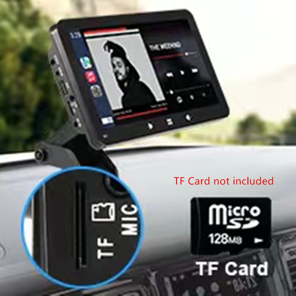 7in Car Stereo Radio Portable Player GPS Navi Touch Screen Mirror Link W/Camera