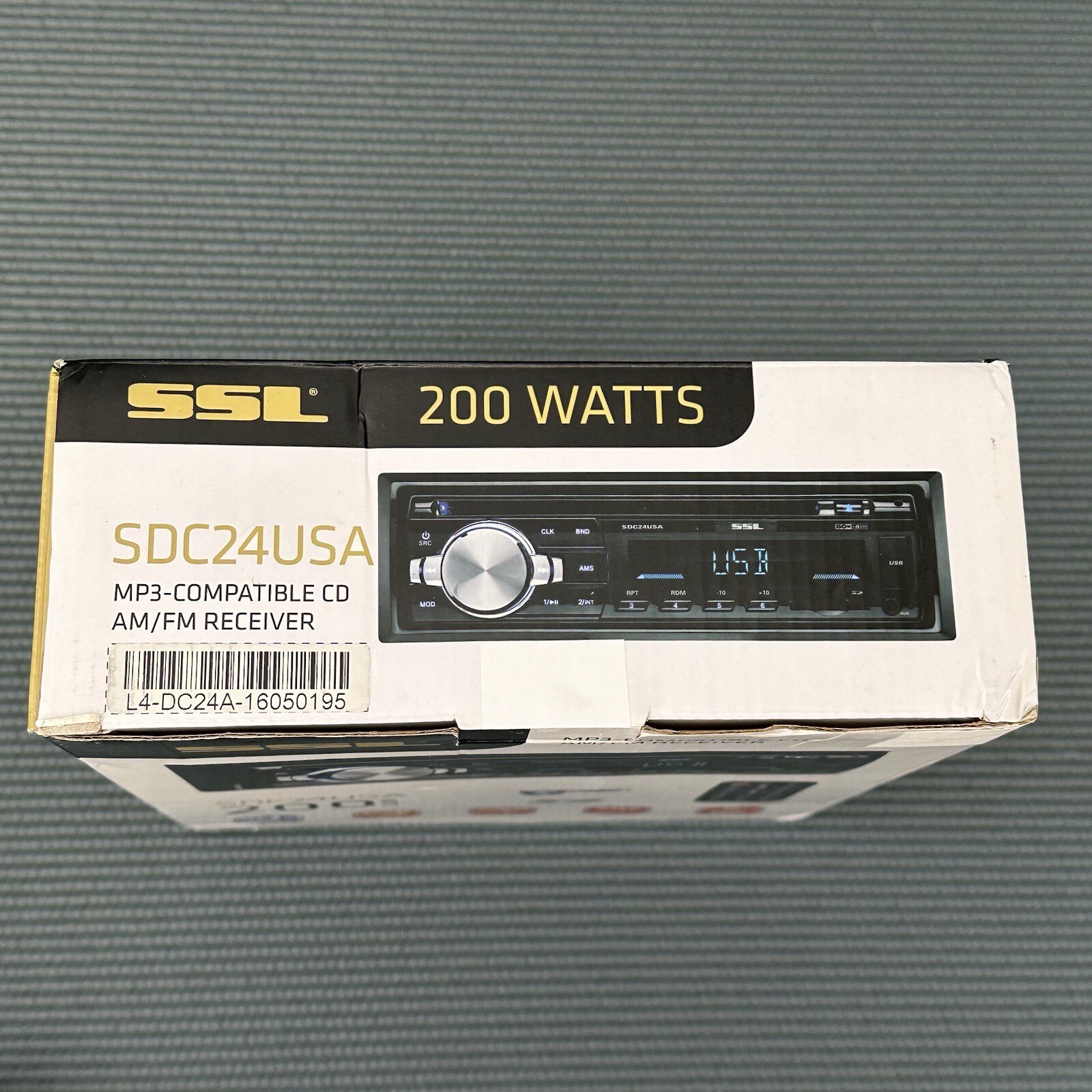 SSL Car Stereo SDC24USA 200 Watts MP3 Compatible CD AM FM Receiver OPEN BOX RARE