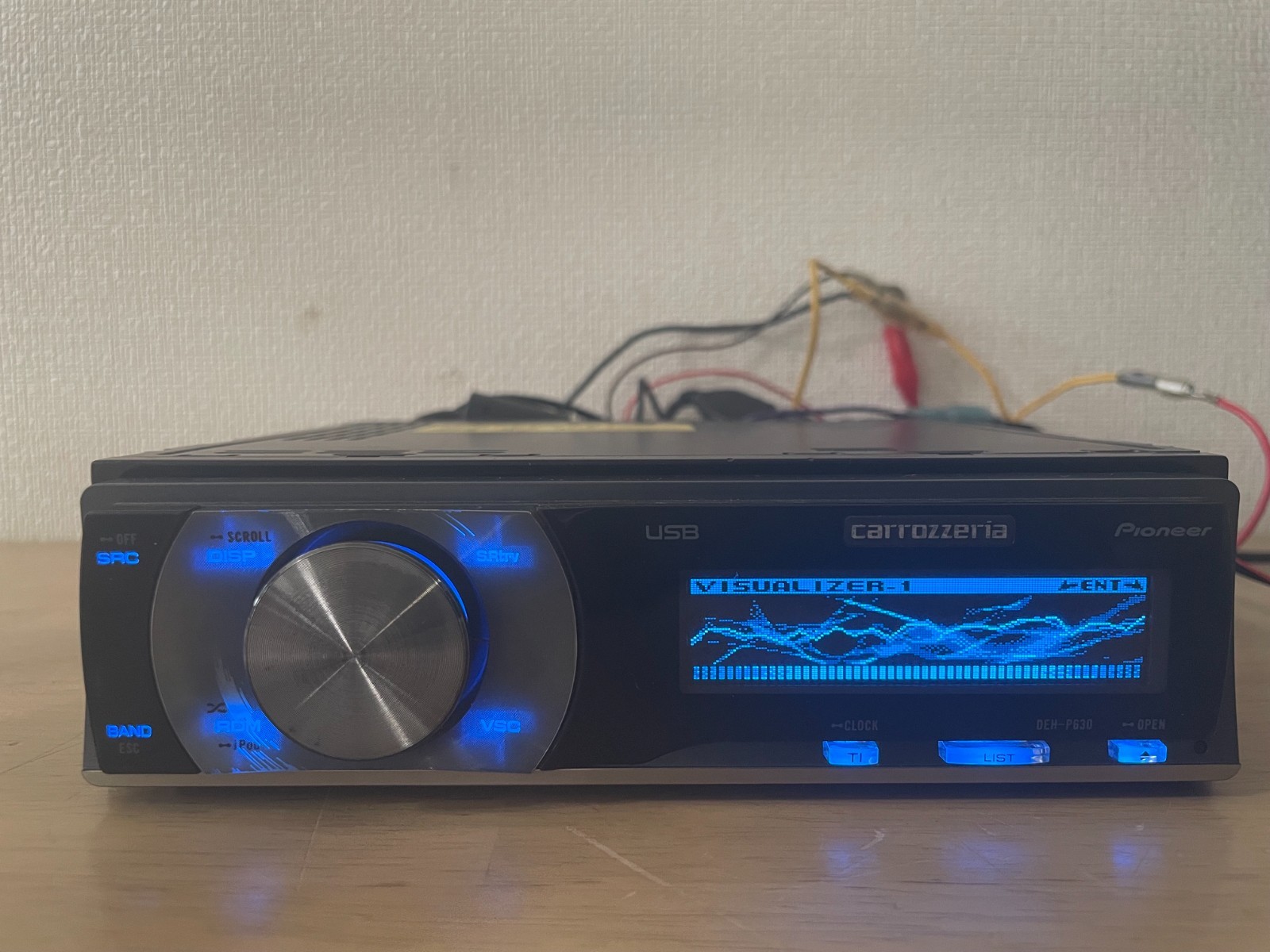 Pioneer Carrozzeria DEH-P630 1Din Car Audio CD Player Operation Confirmed