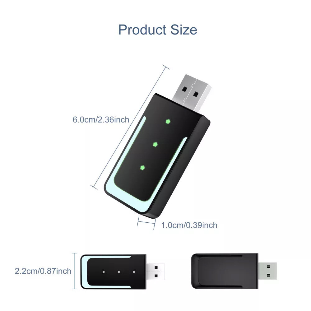 2in1 Wireless Carplay Adapter Android Auto Adapter USB Car Dongle Connect Box