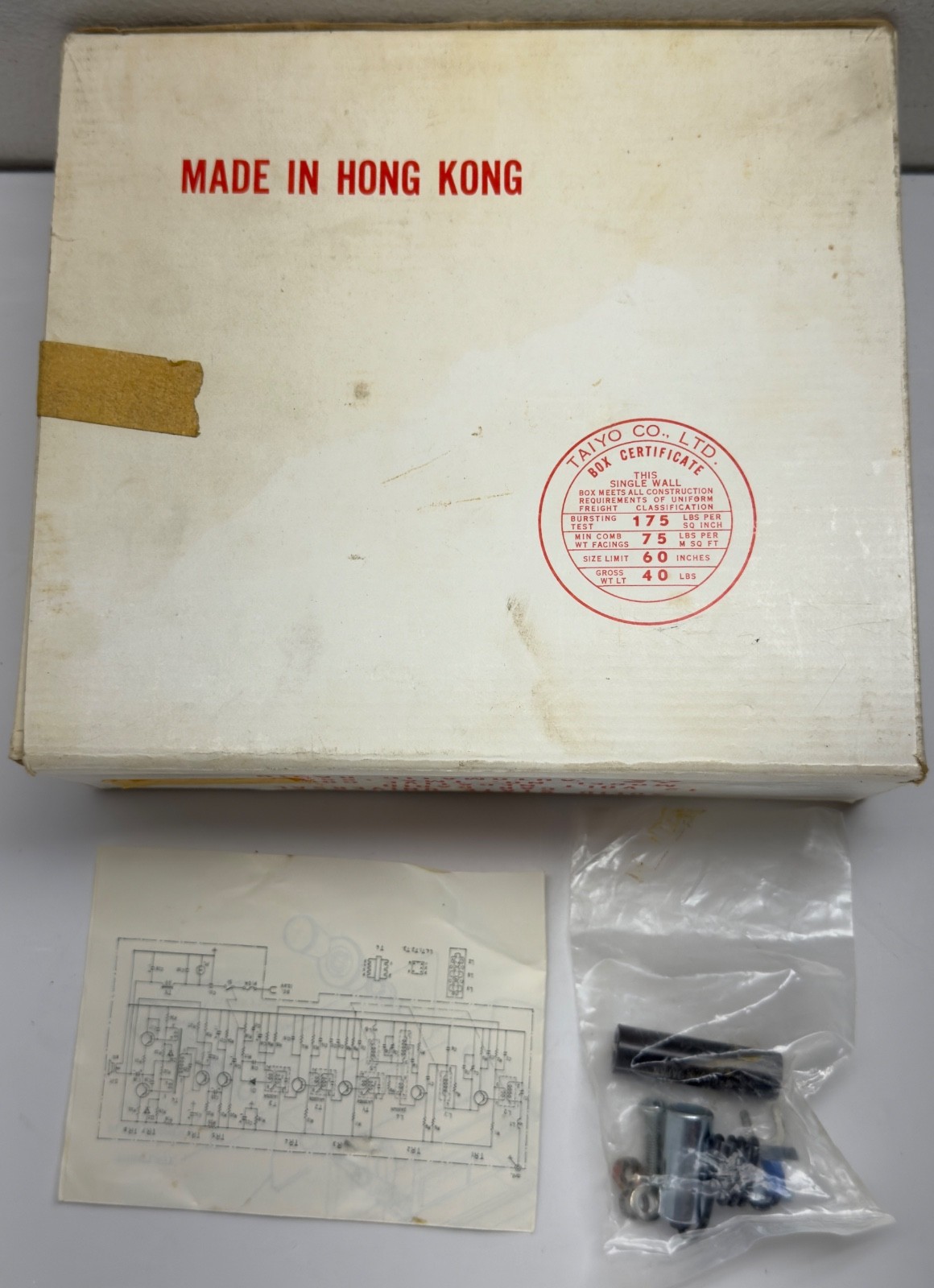 Vintage Automatic Car Radio TMA-1550-V Universal Solid State 12V Hong Kong READ
