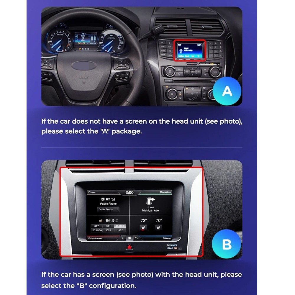 For Ford Explorer 5 2011 – 2019 Car Radio Multimedia Video Player Navigation GPS