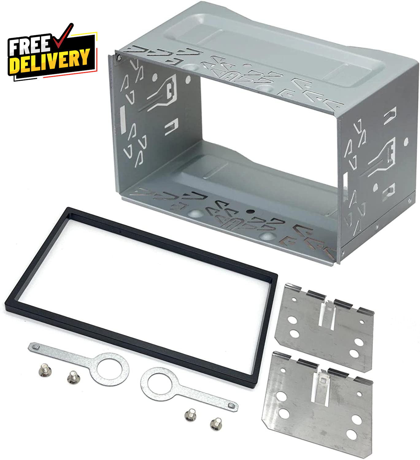 Car Stereo Double DIN Universal Cage with Frame Installation Dash Kit M……