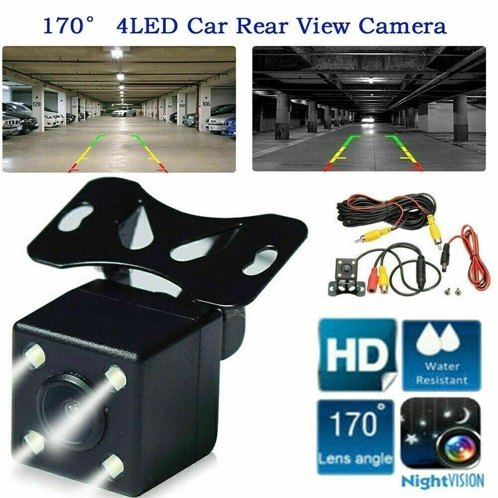 4LED Car Rearview Parking Backup Camera View Reverse for Car Stereo Radio