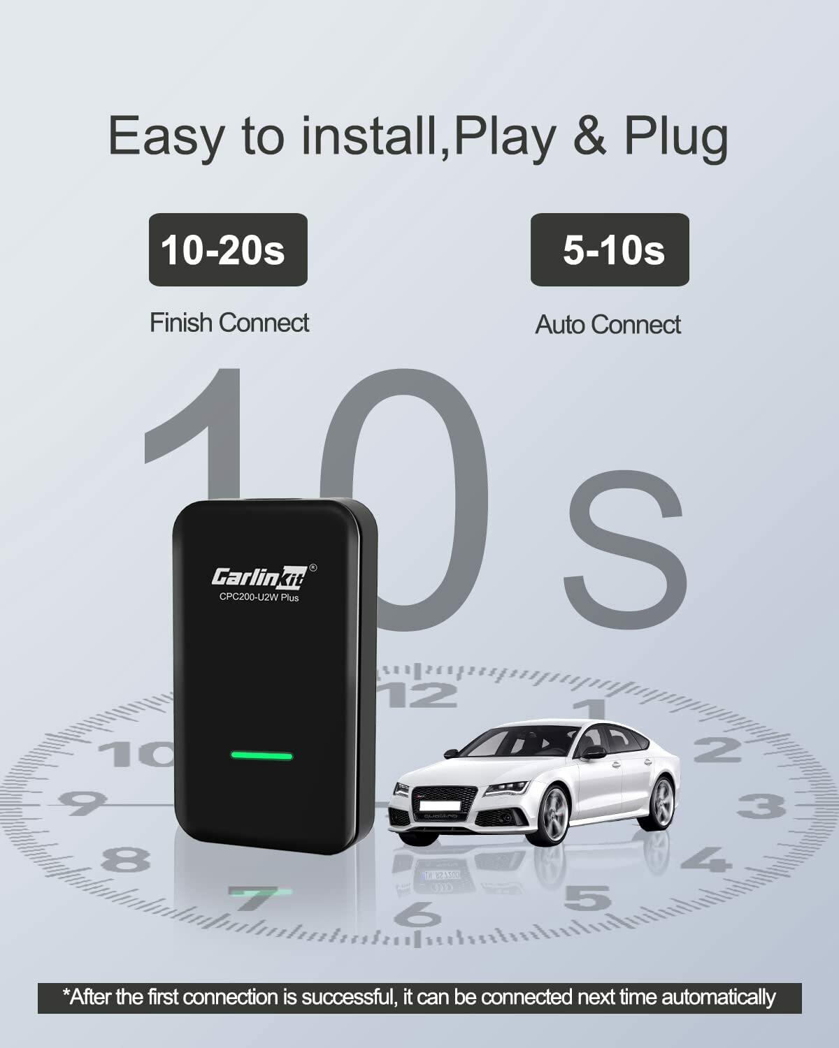 CarlinKit 3.0 Wireless CarPlay Adapter USB for Factory Wired Car Play Cars NEW