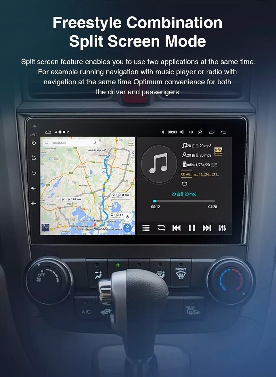 9″ 64GB Apple Carplay Android Auto GPS Car Stereo Radio For Acura TSX 2009-2014