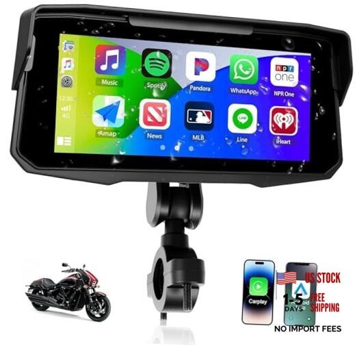 6.86 Inch Motorcycle Carplay Screen with Wireless Carplay & P2-6.86″ IP68
