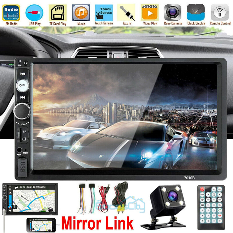 Radio Estereo De Pantalla Para Coche Carro GPS WiFi Tactil Doble Din Bluetooth 7
