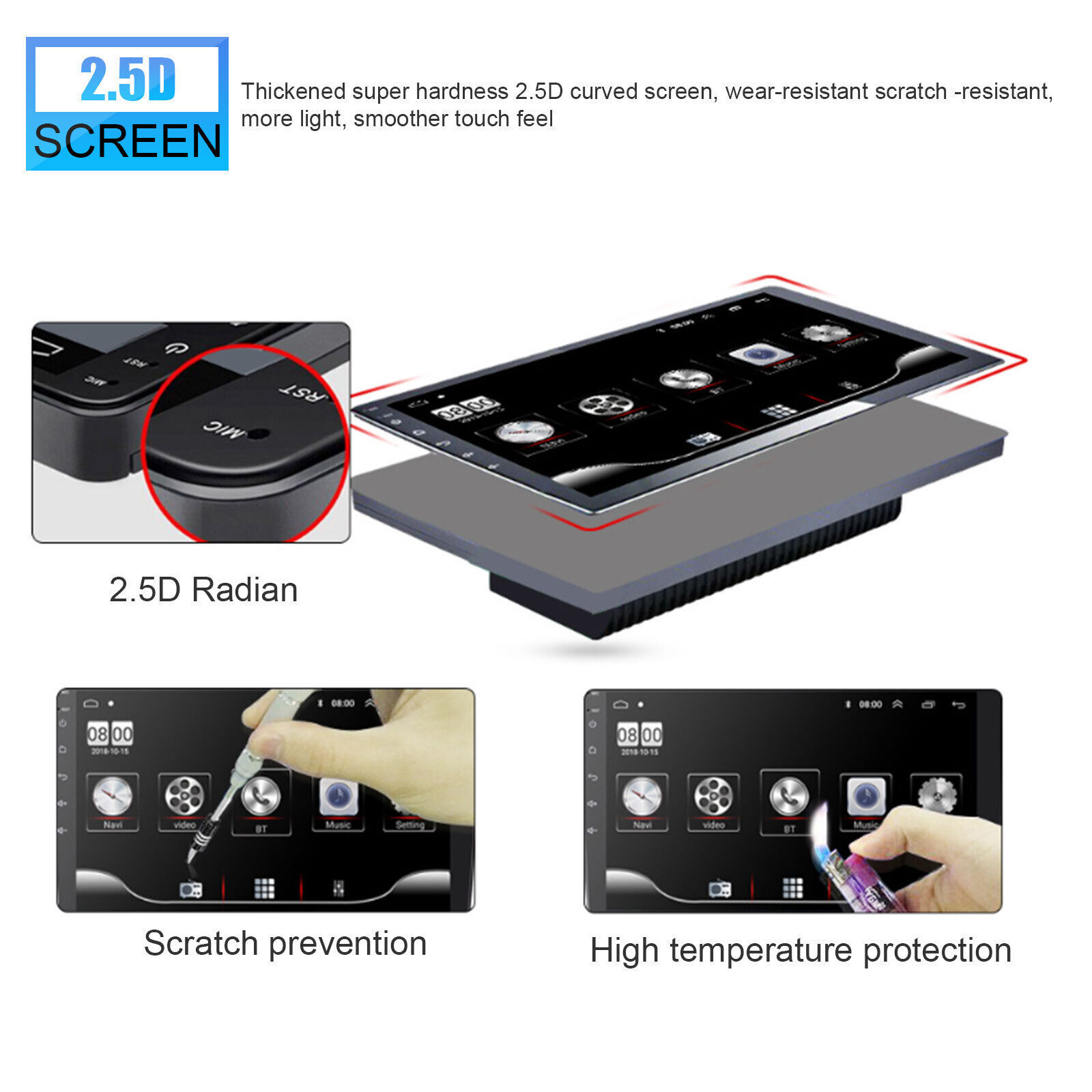 Car Stereo for Honda Accord 7th 2003-2007 Android 10.1” Touchscreen WIFI 64GB