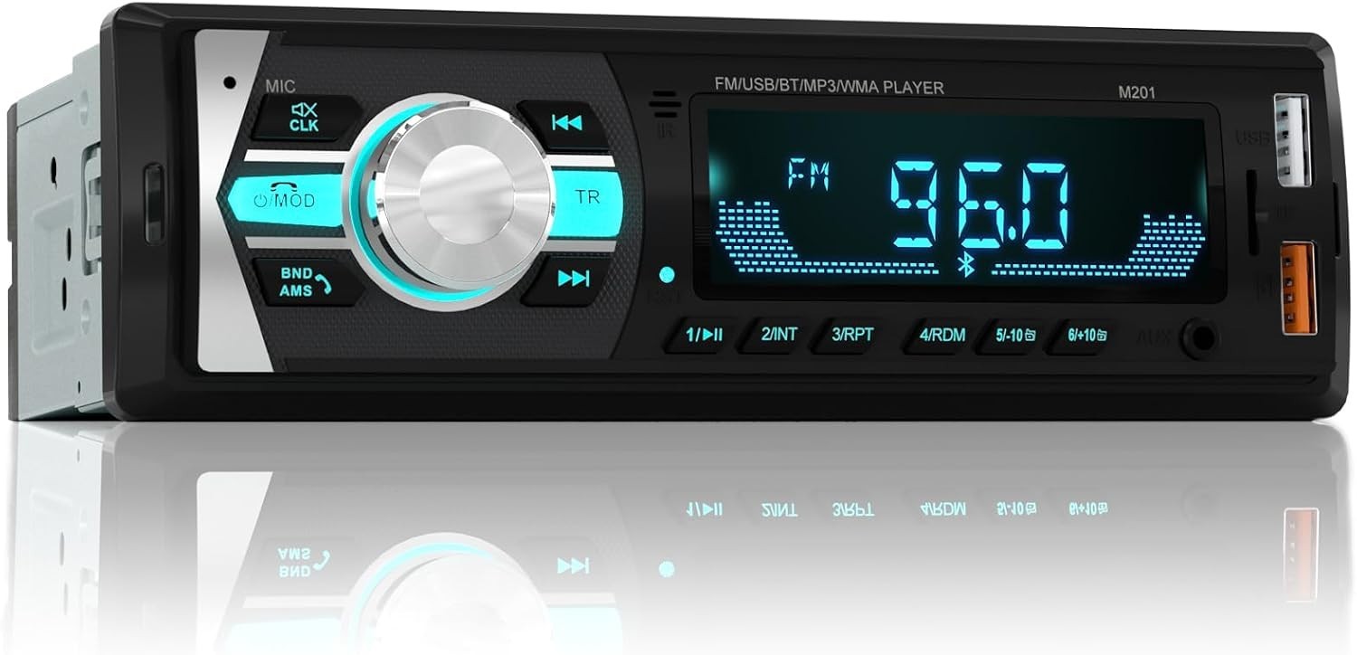 Durable Bluetooth Car Stereo with Easy Installation – FM/USB/AUX Connectivity