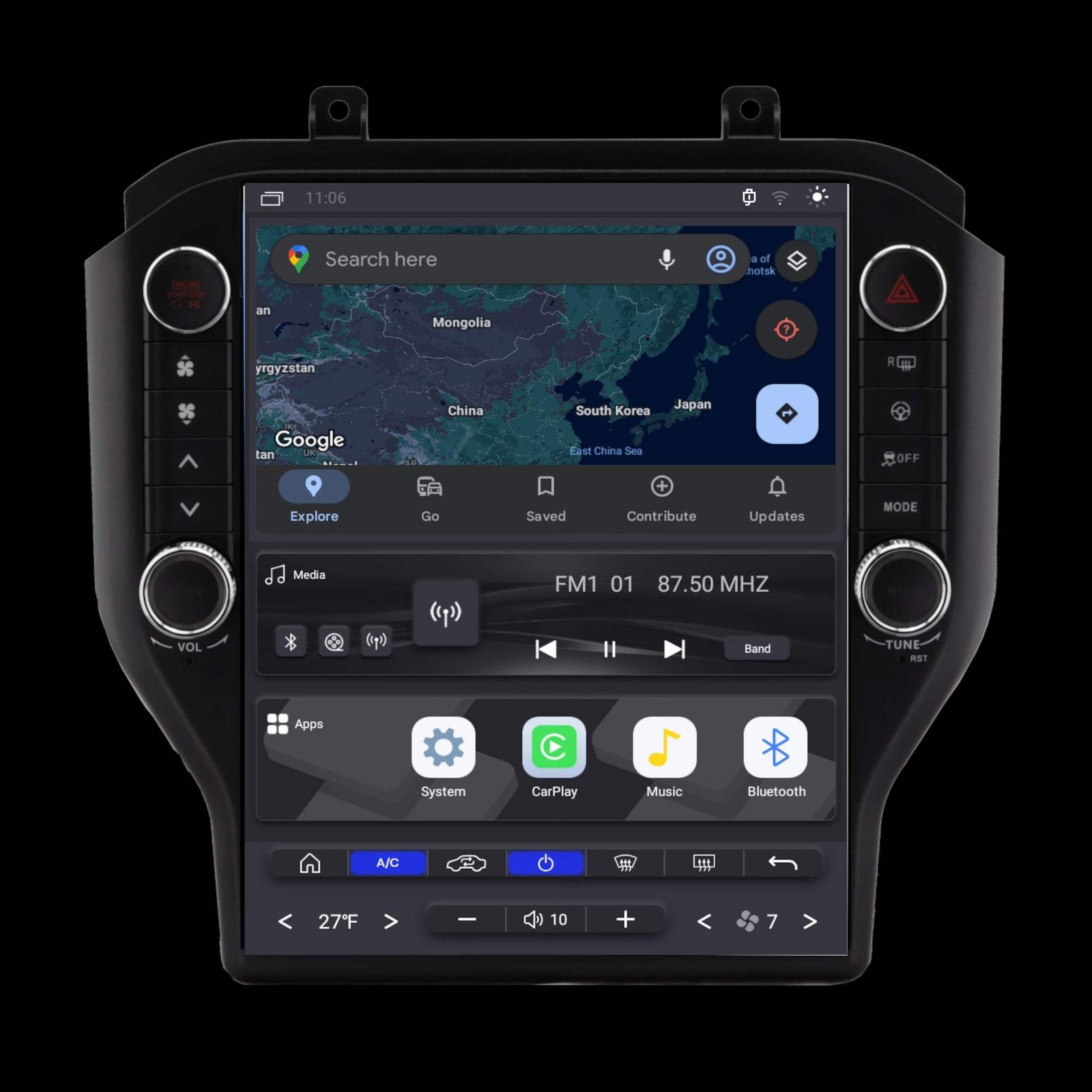 Linkswell Lite II – Ford Mustang Lite II (LT-FDMU12-1RR-6C) CarPlay