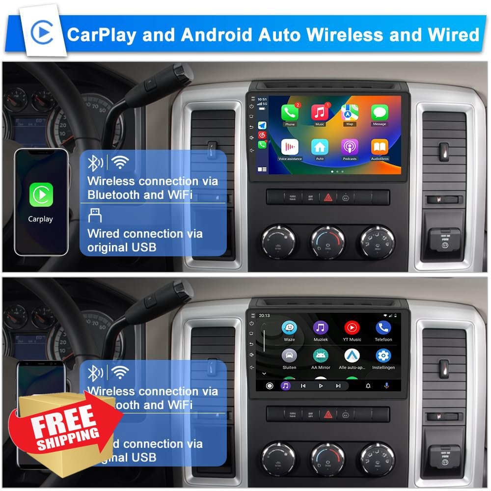 Votheon Jeep Wrangler JK 07-18 Android 13 10″ 2GB 64GB Car Stereo