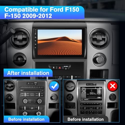 9 Inch Android 13 Car Stereo Ford F150 2009-2012 4GB 64GB