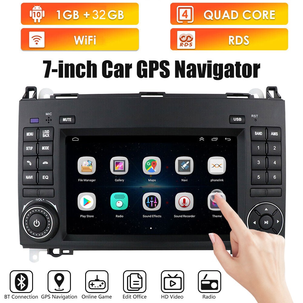 7″ Car Stereo Radio GPS Navi RDS 1+32G For Benz W906 Sprinter 2500/3000 2006-12
