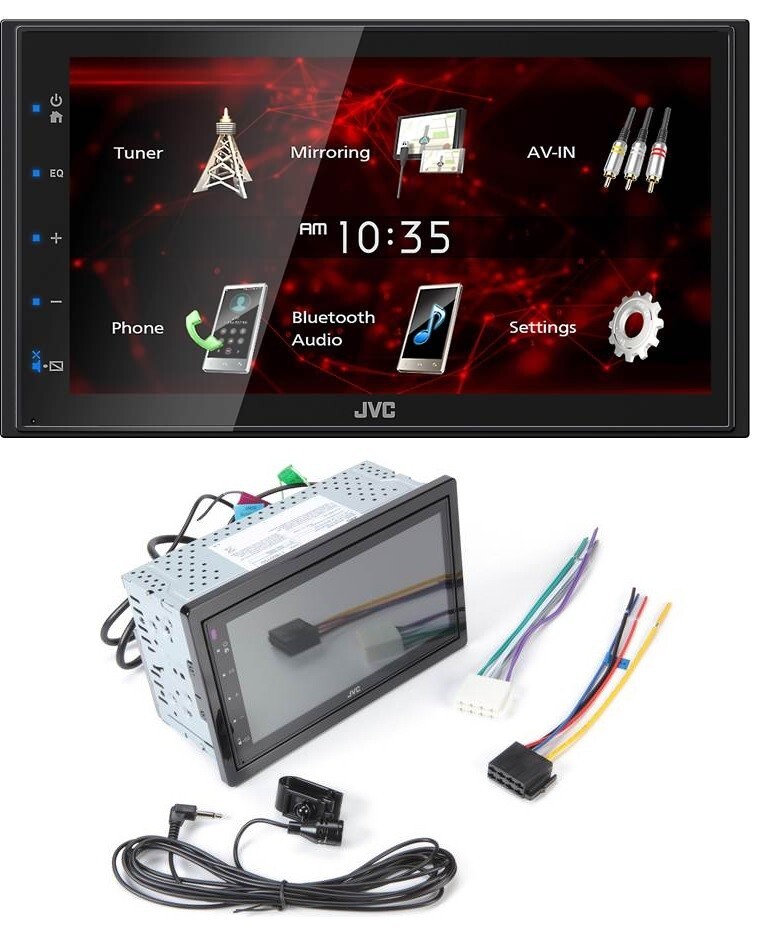 JVC KW-M180BT Bluetooth Media iPhone Android USB Mirroring AM FM Aux USB 6.75″