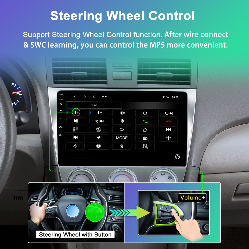 10.1” Carplay For Toyota Camry 2006-2011 Android 13.0 Car Stereo Radio GPS Navi