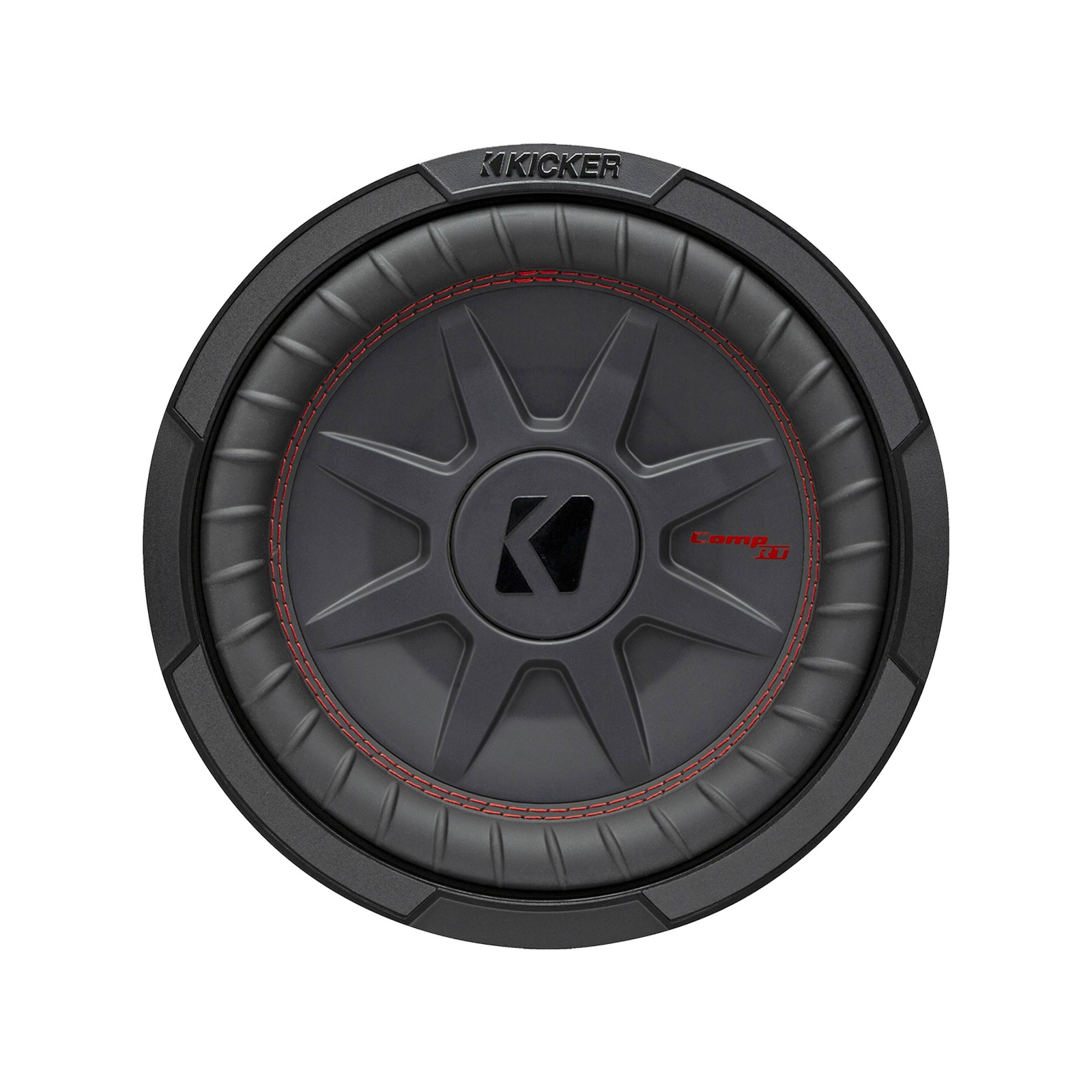 Kicker 10″ 800 Watt DVC 2-Ohm Ultra-Thin Car Audio Subwoofer, Bass Knob w/ Wire