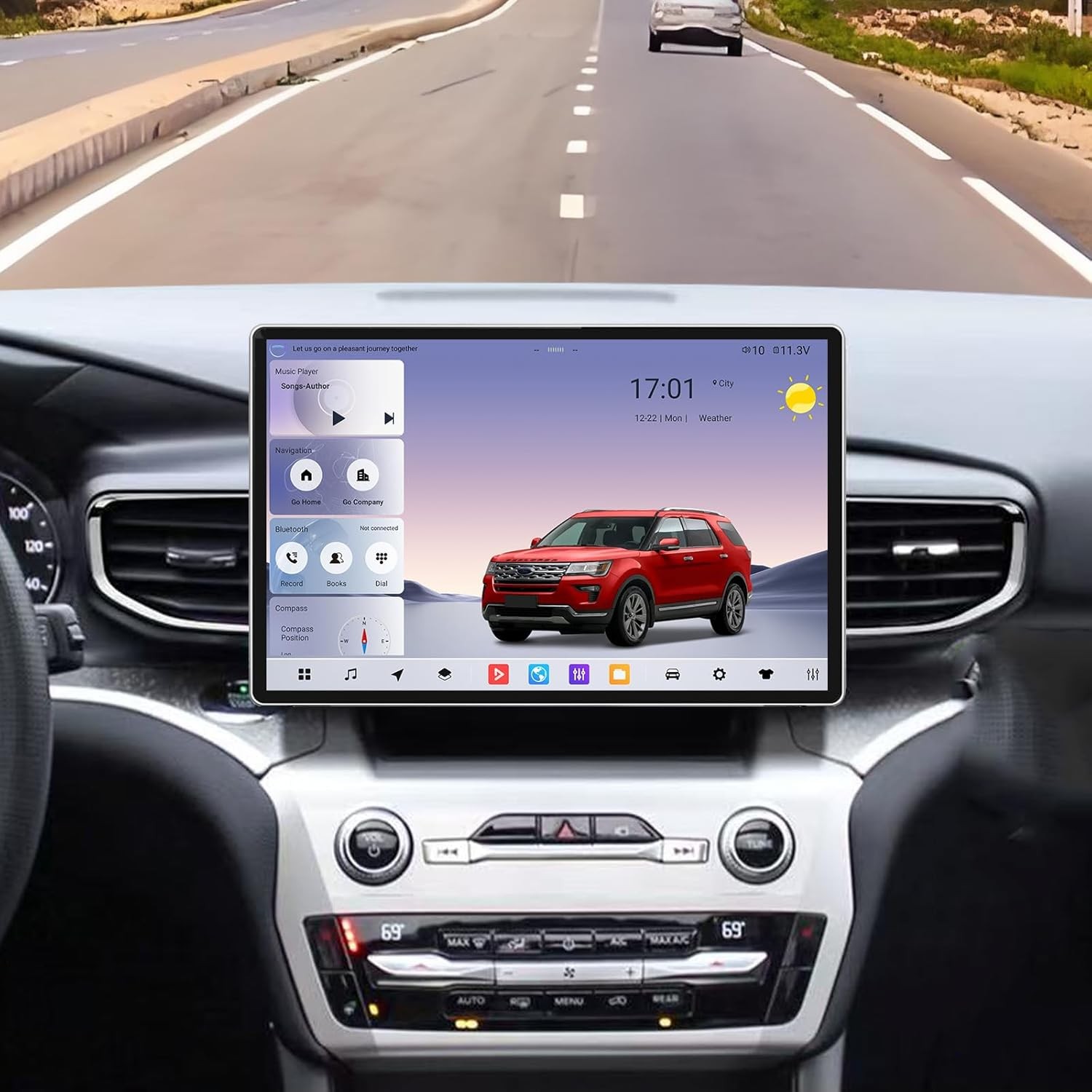 Android Car Radio Stereo AHD GPS Carplay Navigation For Ford Explorer 2020-2025