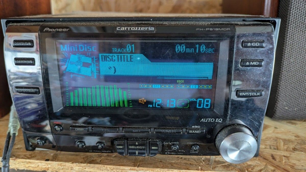 Carrozzeria FH-P919MDR Pioneer 2DIN CD MD Player JDM Tested used
