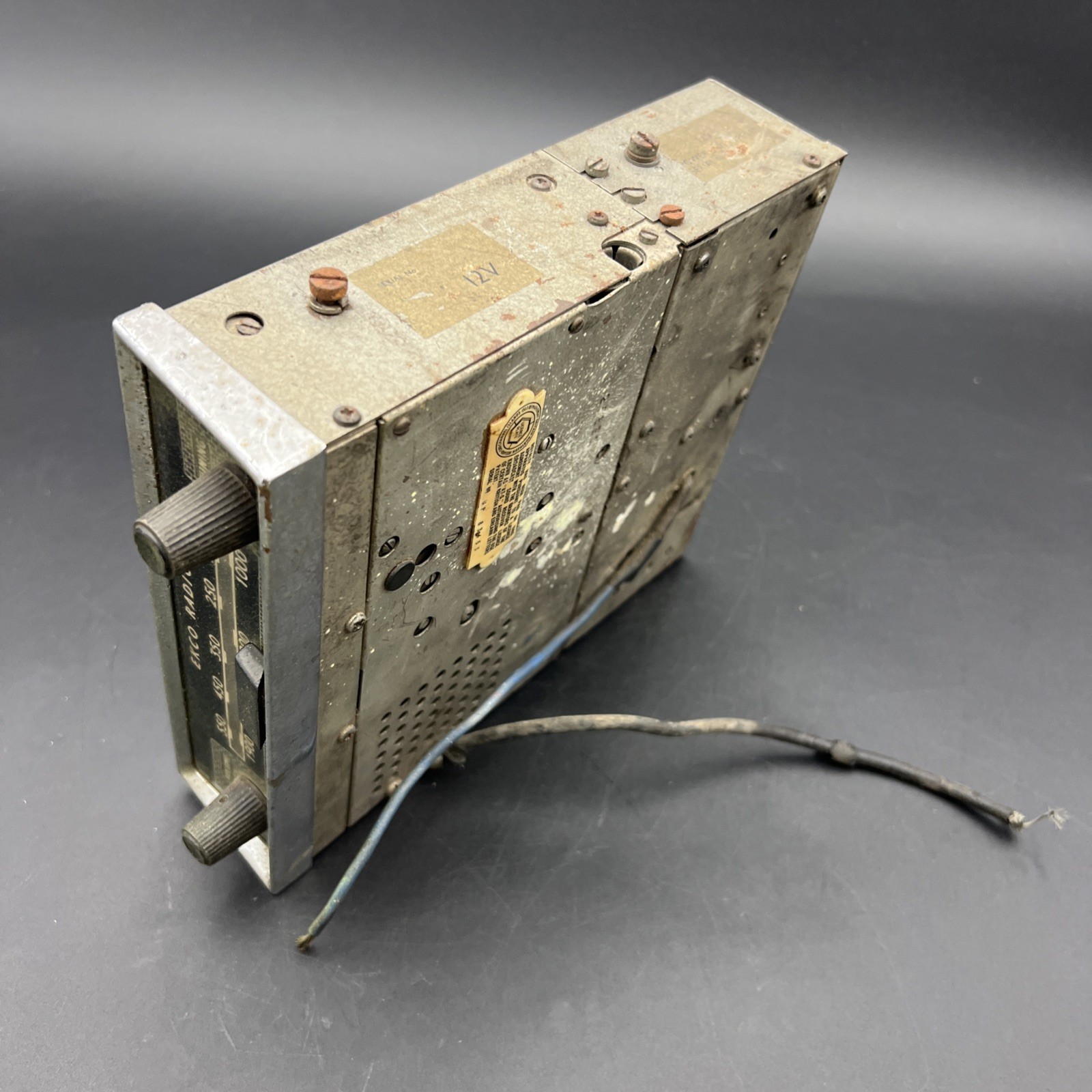 Vintage 1950s Ekco Car Radio CR280 – For Parts – Untested