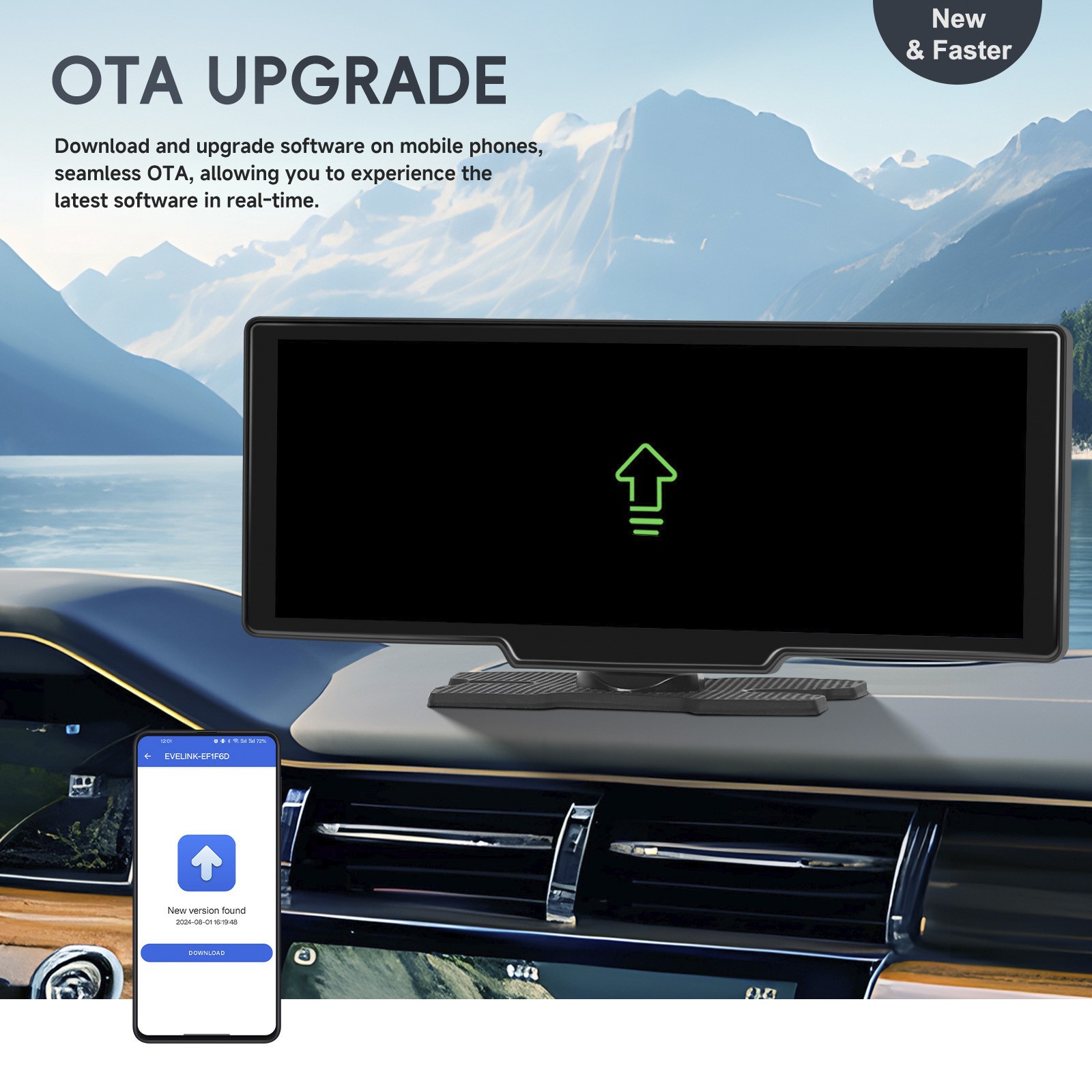 10.26 HD Display Car Navigation System CarPlay all-in-one Machine 12 LED Camera