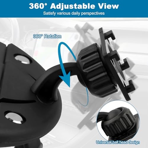 CD Slot Mount for CarPlay Screen, 360° Rotatable, Universal Holder for 7-11.3