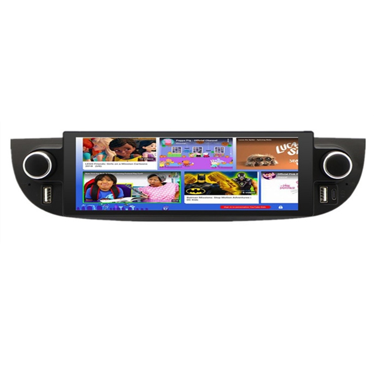 Car Radio Stereo Player GPS Navi Head Unit WIFI SWC Fit For Fiat 500 2007-2018