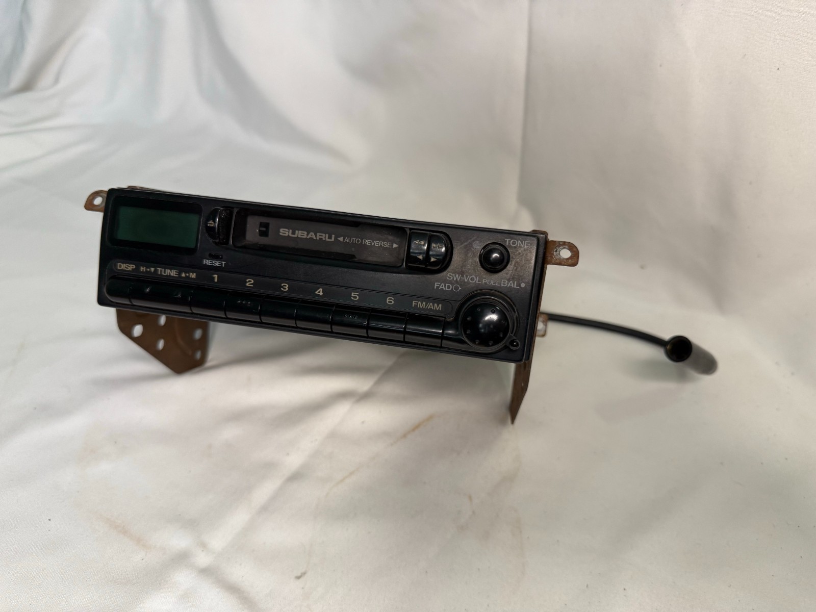 Subaru Sambar KS4 KV4 OEM AM/FM Radio Cassette Deck w/ Brackets 86201KC010