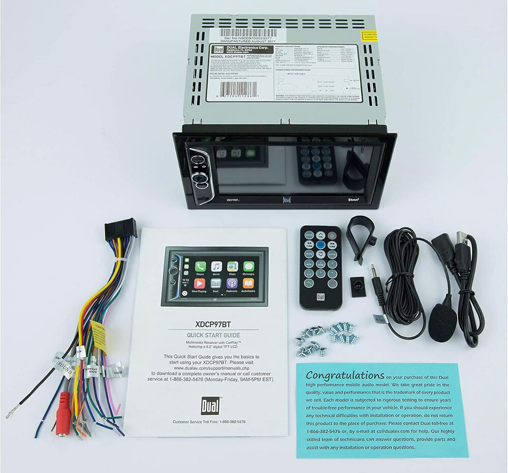 Dual XDCP97BT Digital Multimedia Receiver 6.2” LCD Touch Screen (NO CD)