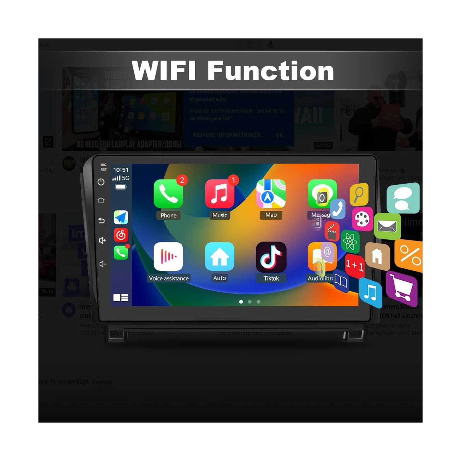 Android 13 Car Stereo for Toyota Tundra 2007-2013 Sequoia 2008-2018, 10.1 inc…
