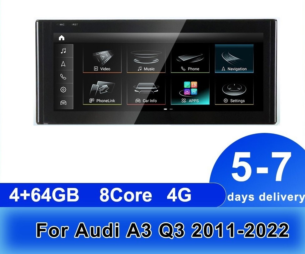 12.3 Inch Screen Android Car Stereo for Audi A3 S3 RS3 (2013-2018) Radio Unit