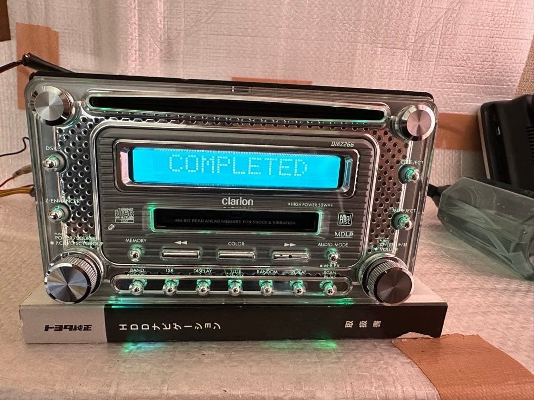 Clarion DMZ266 2DIN Car Audio CD MD Player JDM DSP 12-Color Illumination Tested
