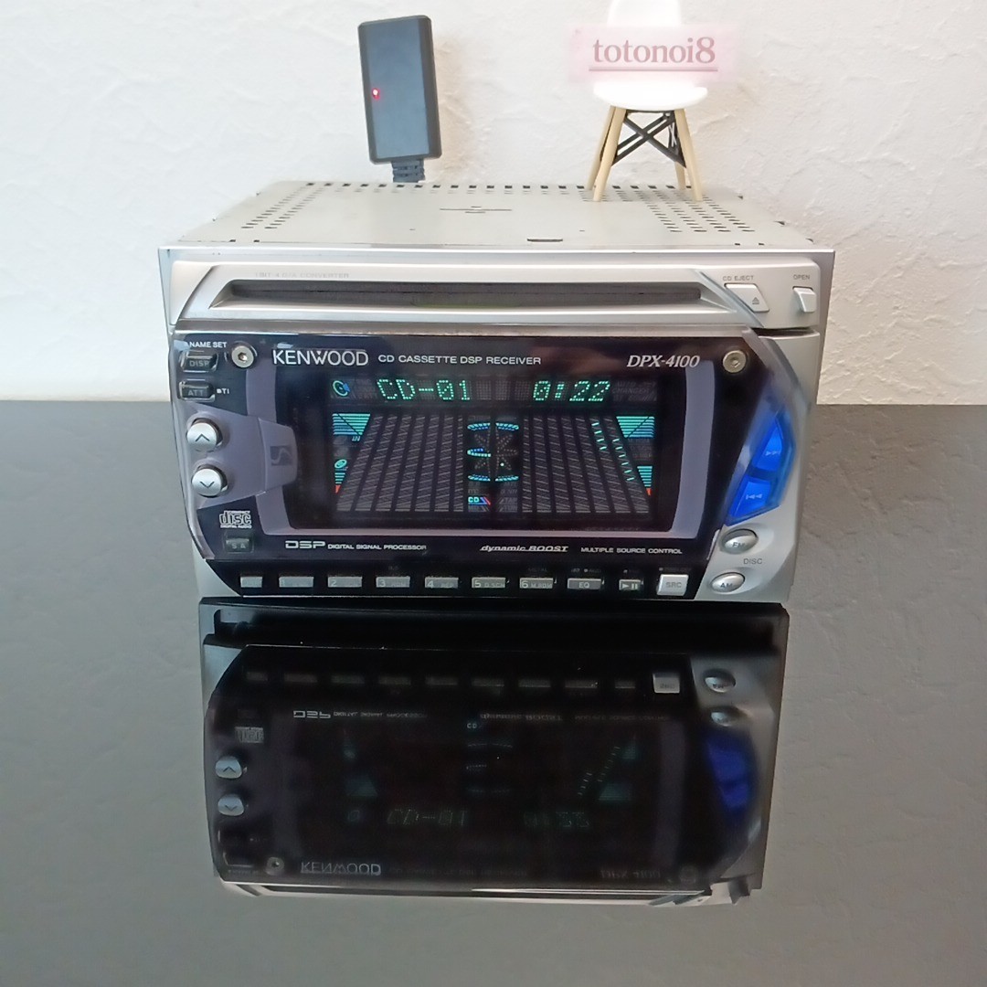 KENWOOD DPX-4100 2DIN DSP Equalizer CD/Cassette – Operation Confirmed