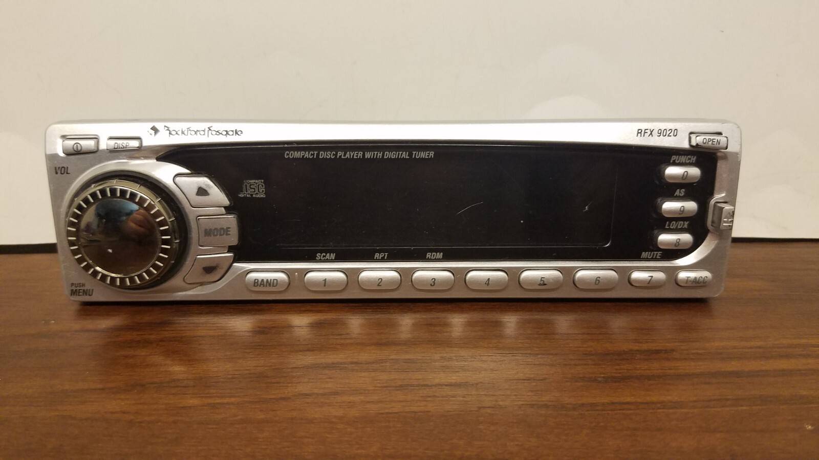 Rockford Fosgate RFX-9020 Faceplate only *UNTESTED *READ For PARTS OR REPAIR