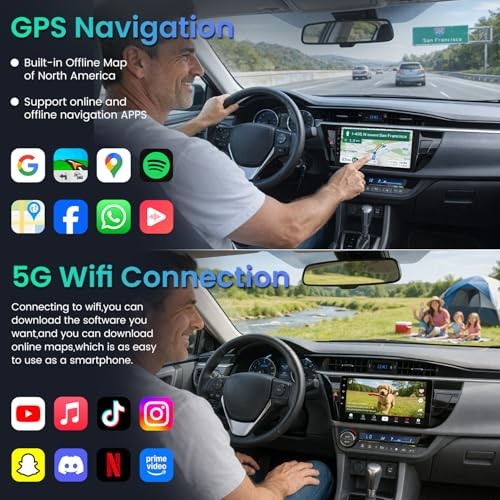 4Core 64G ROM Car Radio Stereo for Toyota 10 Inches 4 Core 2G RAM+64G ROM