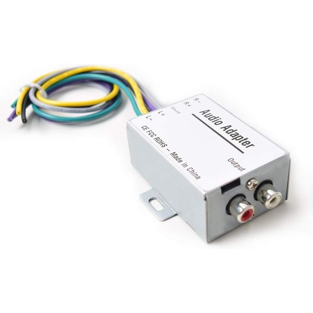 High to Low Signal Adapter for Car Stereo – Streamlined RCA Converter Solution