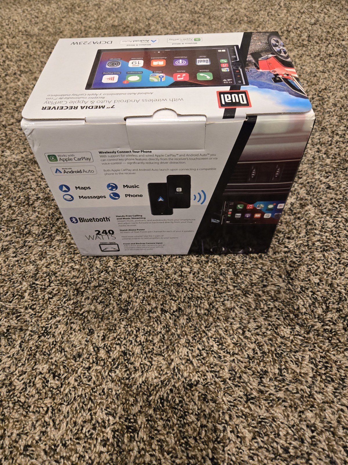 Dual 7″ Media Receiver with Wireless Android Auto & Apple CarPlay