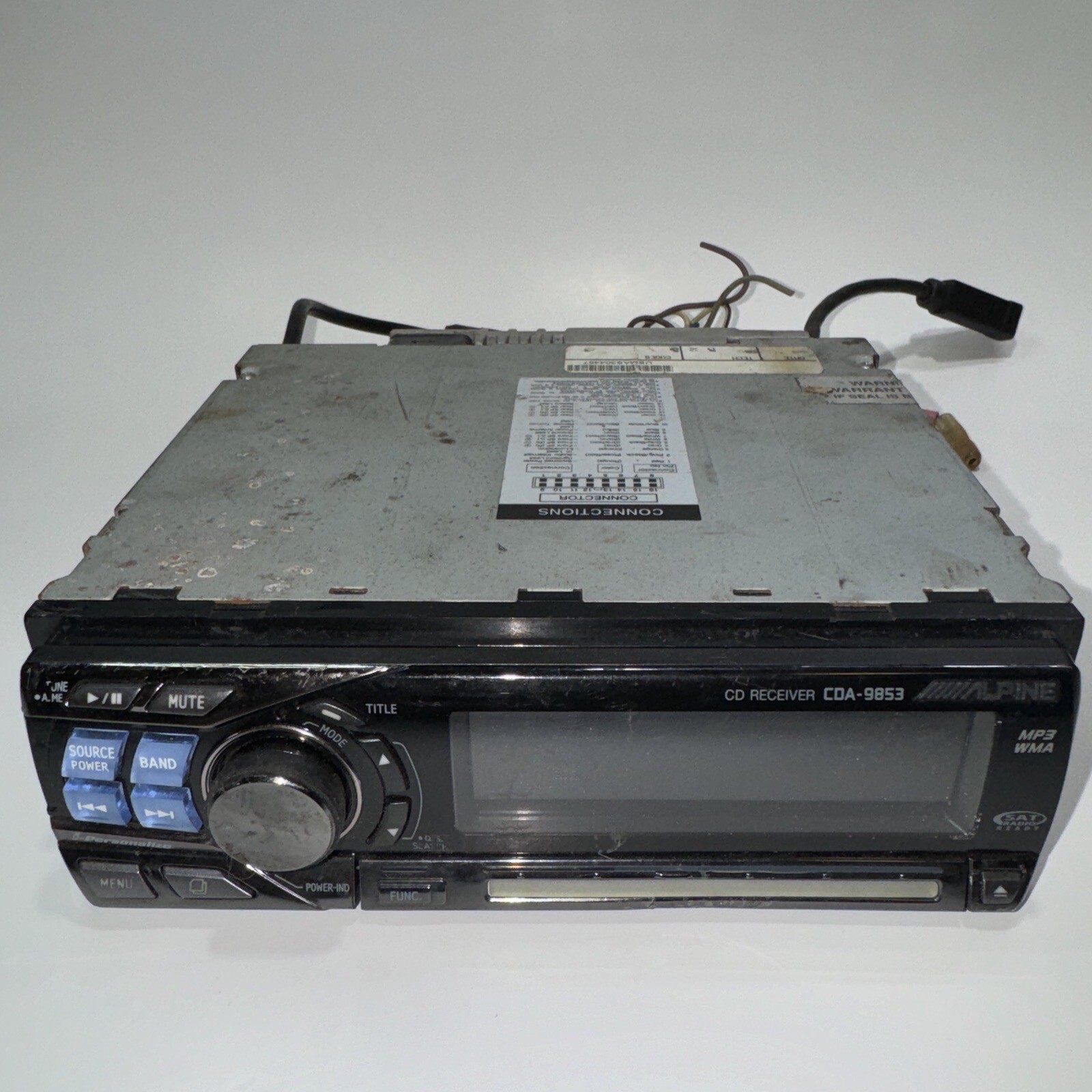 Alpine CDA-9853 CD Receiver GOR PARTS OR REPAIR