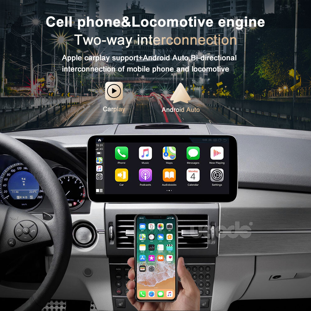 Ugode 12.3inch Android Screen Upgrade Stereo Mercedes Benz GLK 2009-2012 NTG4.0