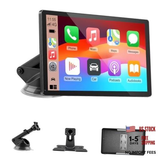 CarPlay Screen for Car, 9” Wireless CarPlay & Android Auto – Smart Portable