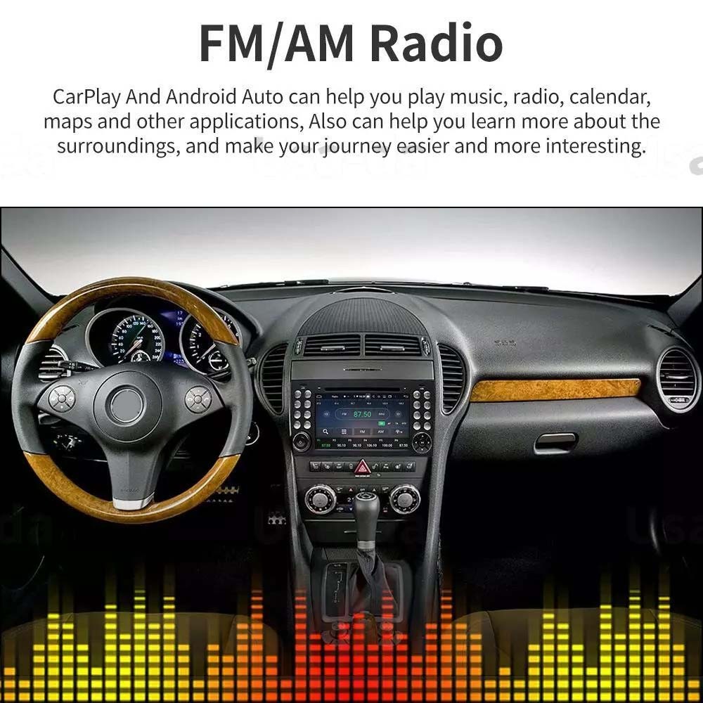 7″ Android 14 Car Radio For Mercedes-Benz SLK R171 2004-2012 GPS Carplay 4+64G