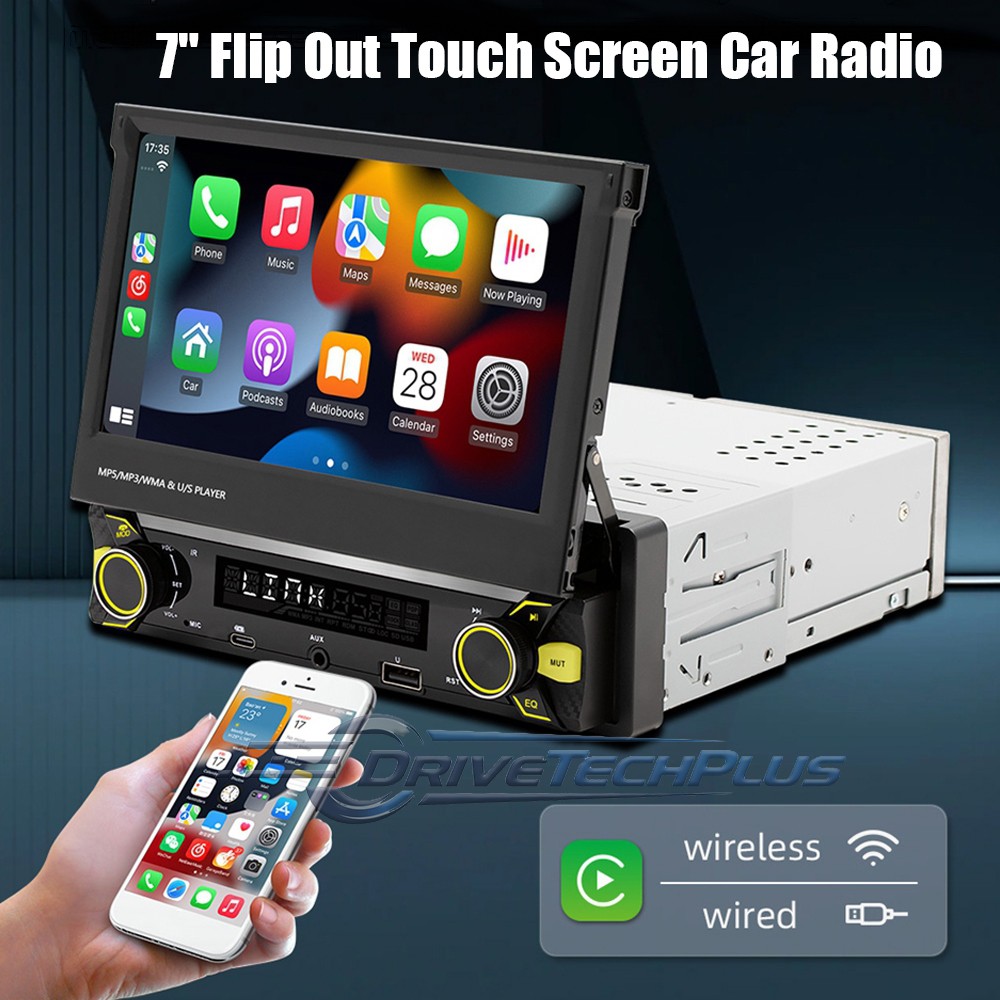 7″ Radio Estereo De Pantalla Para Coche Carro USB WiFi Tactil Single Din BT MP5