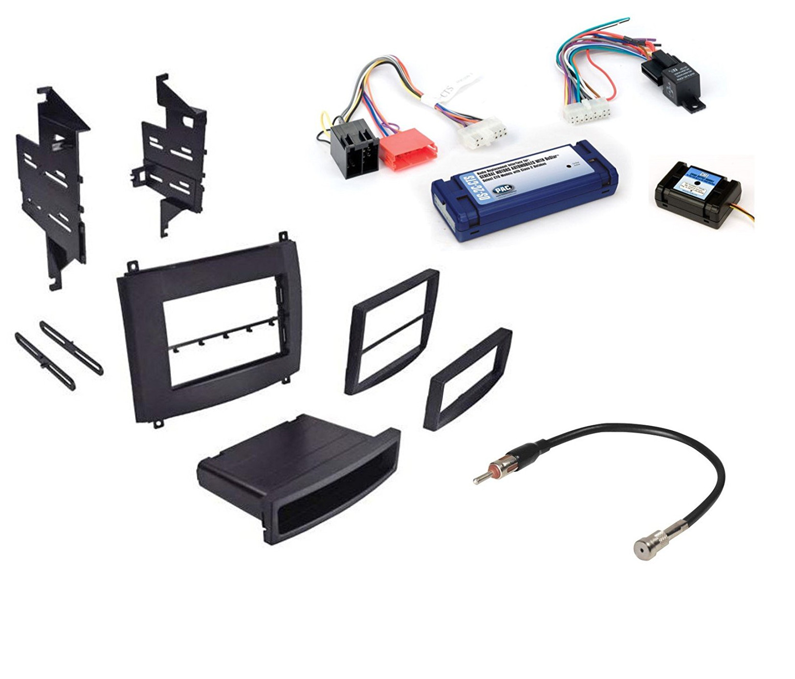 For Cadillac 2003-2007 CTS XDVD276BT Bluetooth Car Stereo Double DIN Kit and Cam
