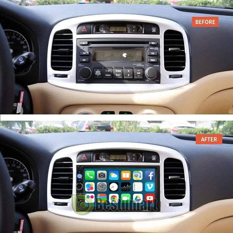 7″ Double 2 DIN Car MP5 Player Bluetooth Touch Screen Stereo Radio With Camera