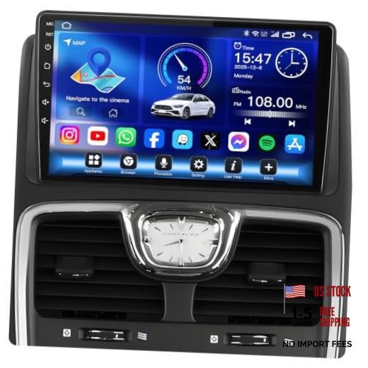 [4+64G] Car Radio for Dodge Grand Caravan 2011-2020: 1280 * 800 9 Inch