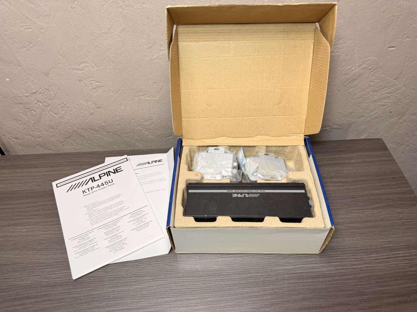 Alpine KTP-445U Universal 4-Channel 180W RMS Compact Car Audio Amplifier