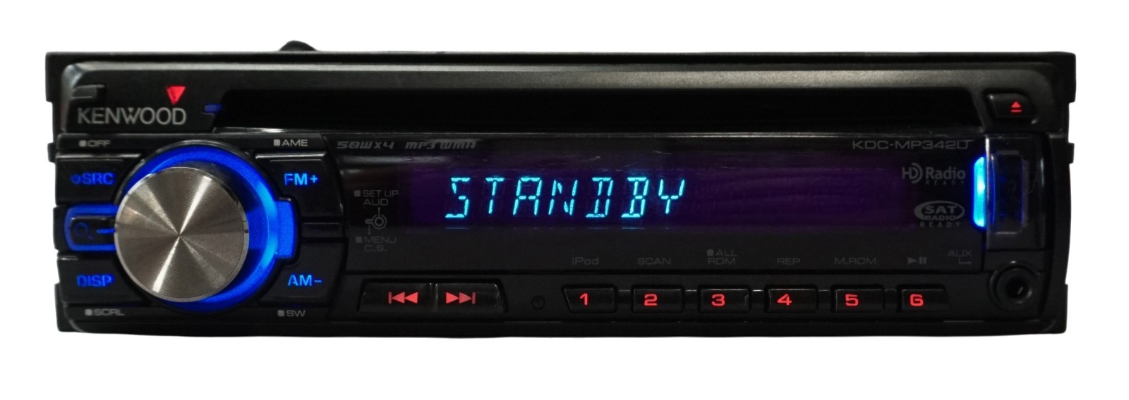 Kenwood KDC-MP342U CD MP3 WMA Car Stereo Receiver USB AUX Remote Tested